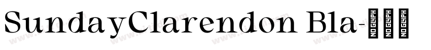 SundayClarendon Bla字体转换